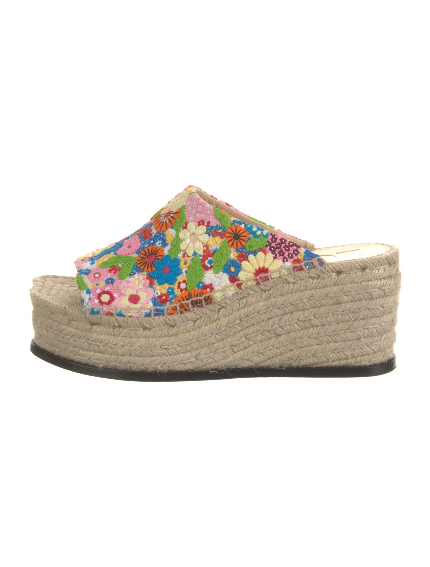 Loewe Jute Floral Print Espadrilles w/ Tags