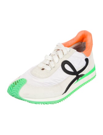 Loewe Nylon Colorblock Pattern Sneakers