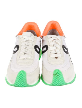 Loewe Nylon Colorblock Pattern Sneakers