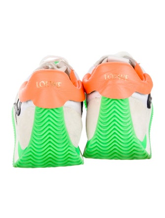 Loewe Nylon Colorblock Pattern Sneakers