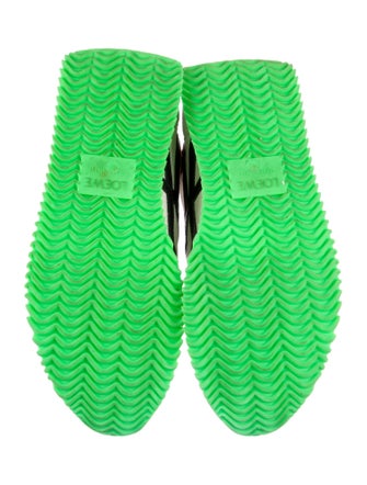 Loewe Nylon Colorblock Pattern Sneakers