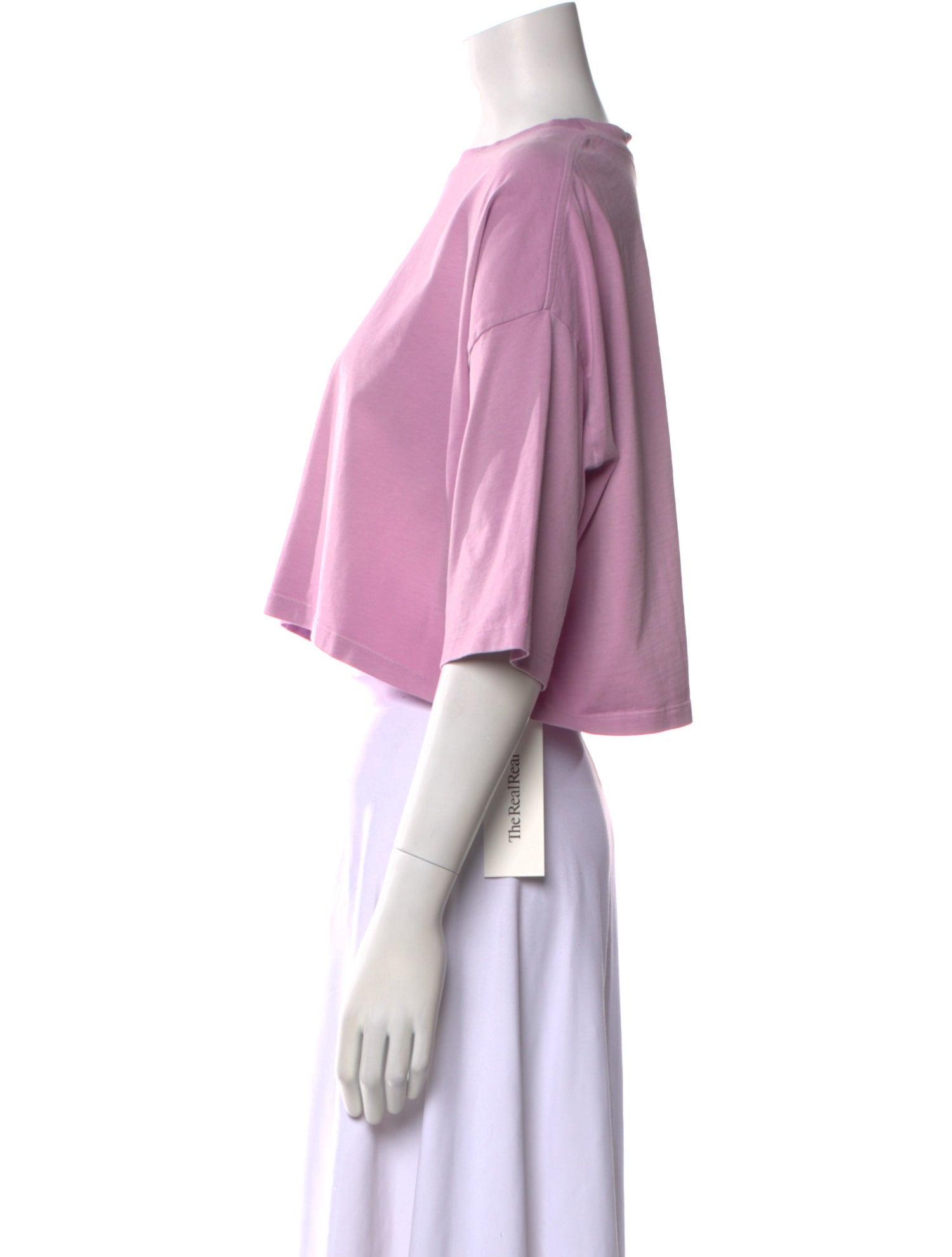 Loewe Crew Neck Three-Quarter Sleeve Crop Top w/ Tags