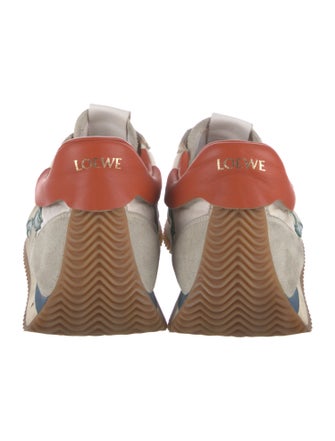 Loewe Suede Colorblock Pattern Sneakers