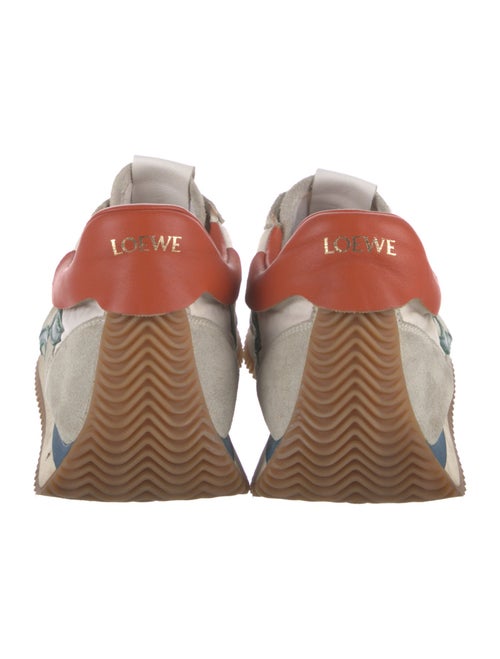 Loewe Suede Colorblock Pattern Sneakers