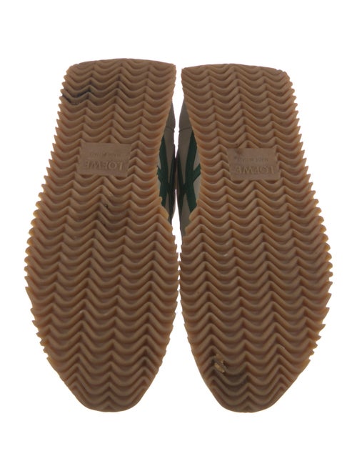 Loewe Suede Colorblock Pattern Sneakers