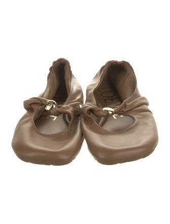 Loewe Leather Mary Jane Flats