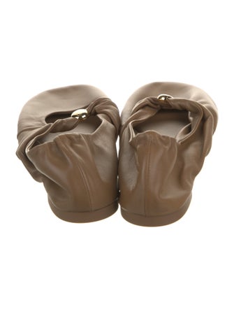 Loewe Leather Mary Jane Flats