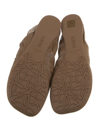 Loewe Leather Mary Jane Flats