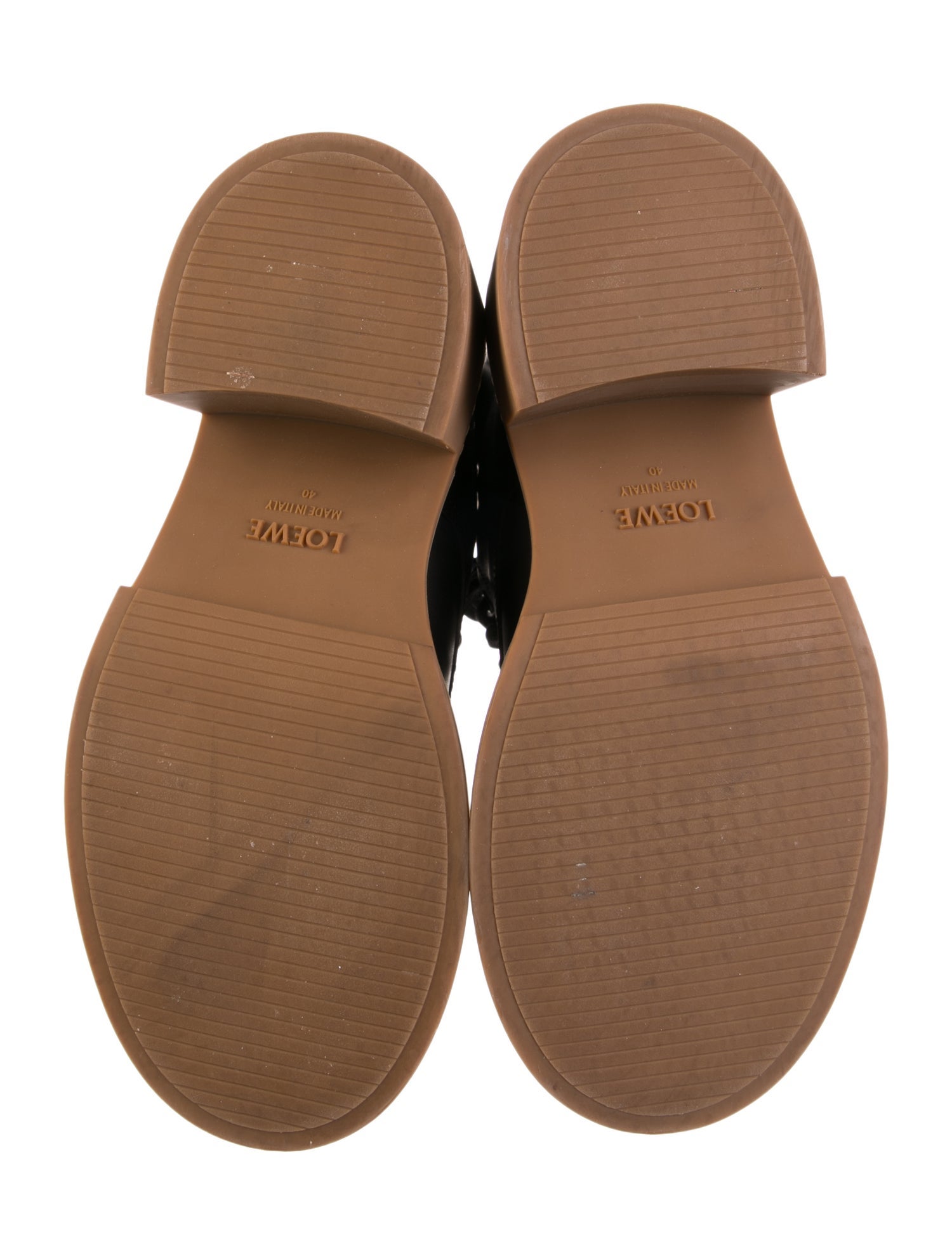 Loewe Leather Combat Boots