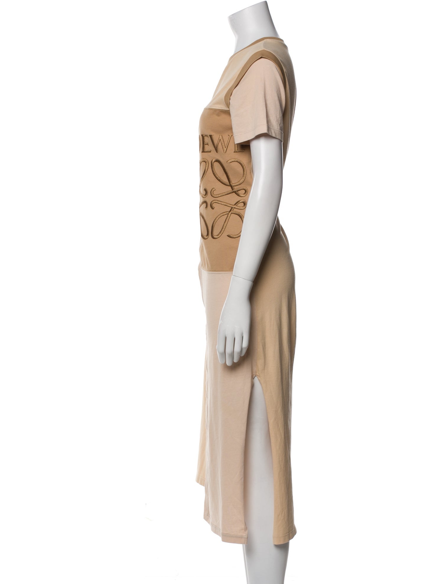 Loewe Colorblock Pattern Long Dress