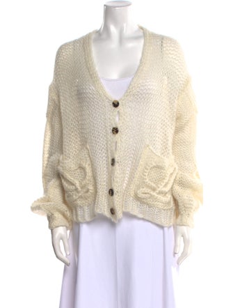 Loewe Mohair V-Neck Sweater