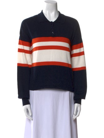 Loewe Striped Crew Neck Polo