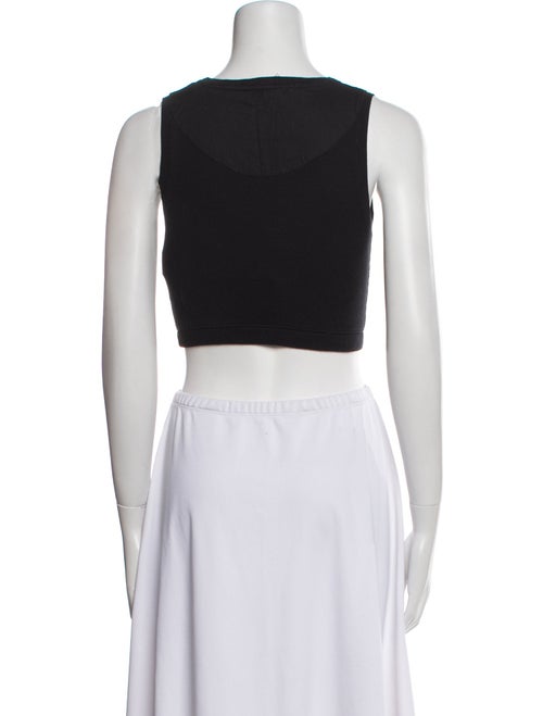 Loewe Graphic Print Scoop Neck Crop Top