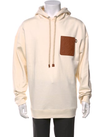 Loewe Colorblock Pattern Crew Neck Hoodie