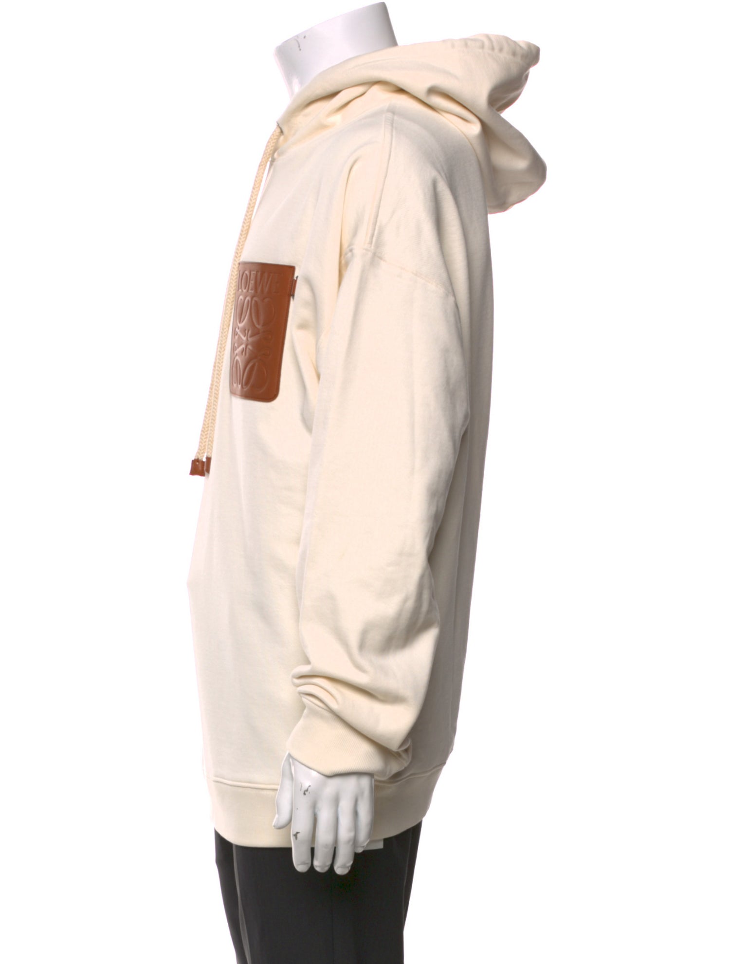 Loewe Colorblock Pattern Crew Neck Hoodie