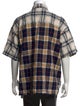 Loewe Plaid Print Short Sleeve Shirt
