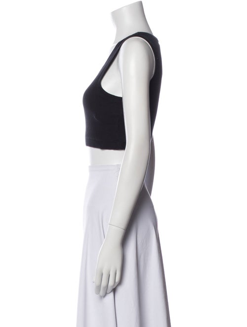 Loewe Graphic Print Scoop Neck Crop Top