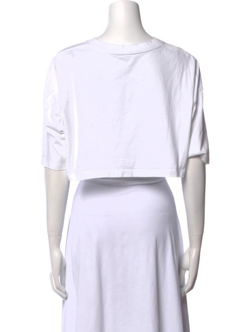 Loewe Graphic Print Crew Neck Crop Top