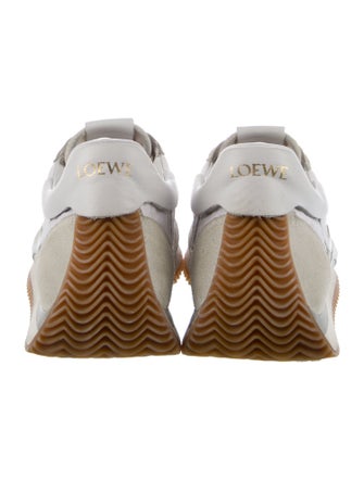 Loewe Suede Colorblock Pattern Sneakers