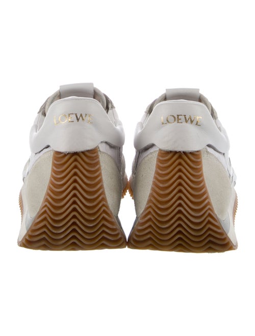 Loewe Suede Colorblock Pattern Sneakers