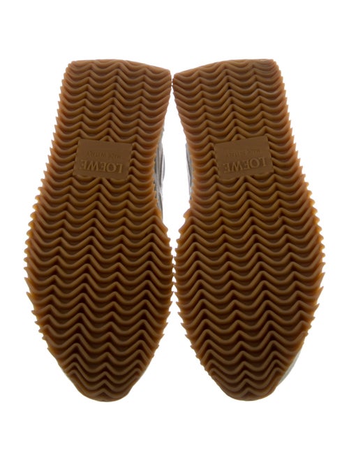 Loewe Suede Colorblock Pattern Sneakers