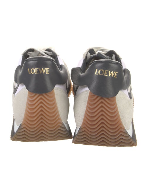 Loewe Suede Colorblock Pattern Sneakers