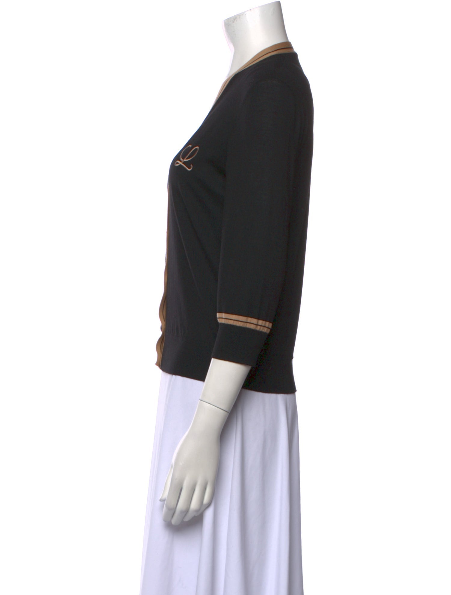 Loewe Wool Colorblock Pattern Sweater