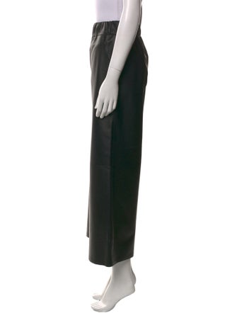 Loewe Leather Wide Leg Pants