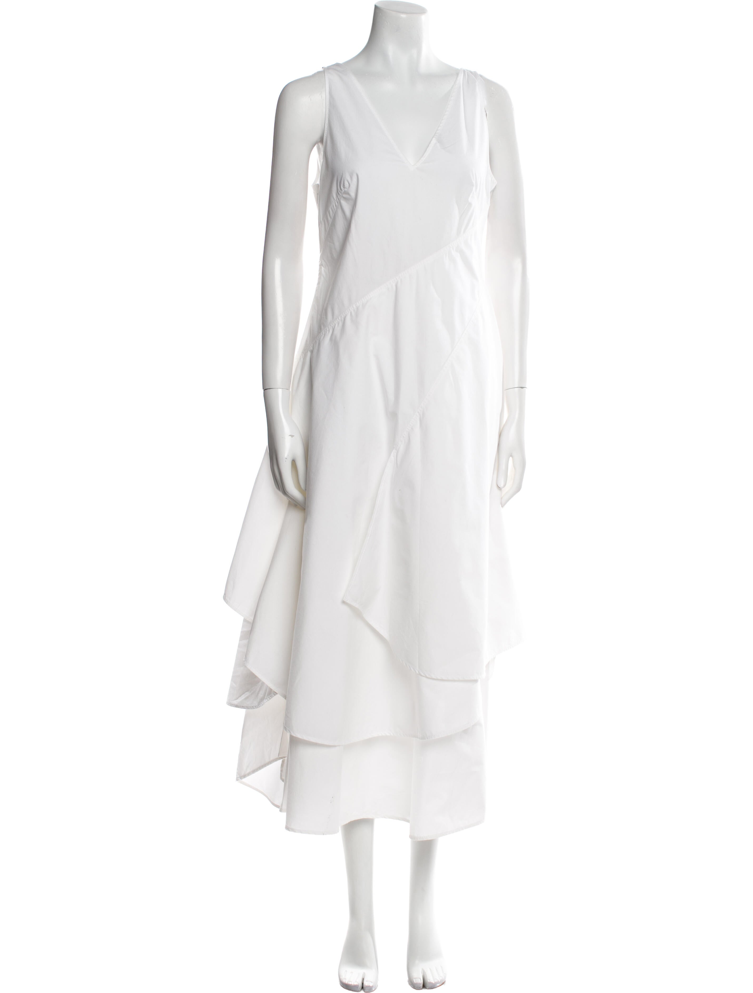 Loewe V-Neck Long Dress