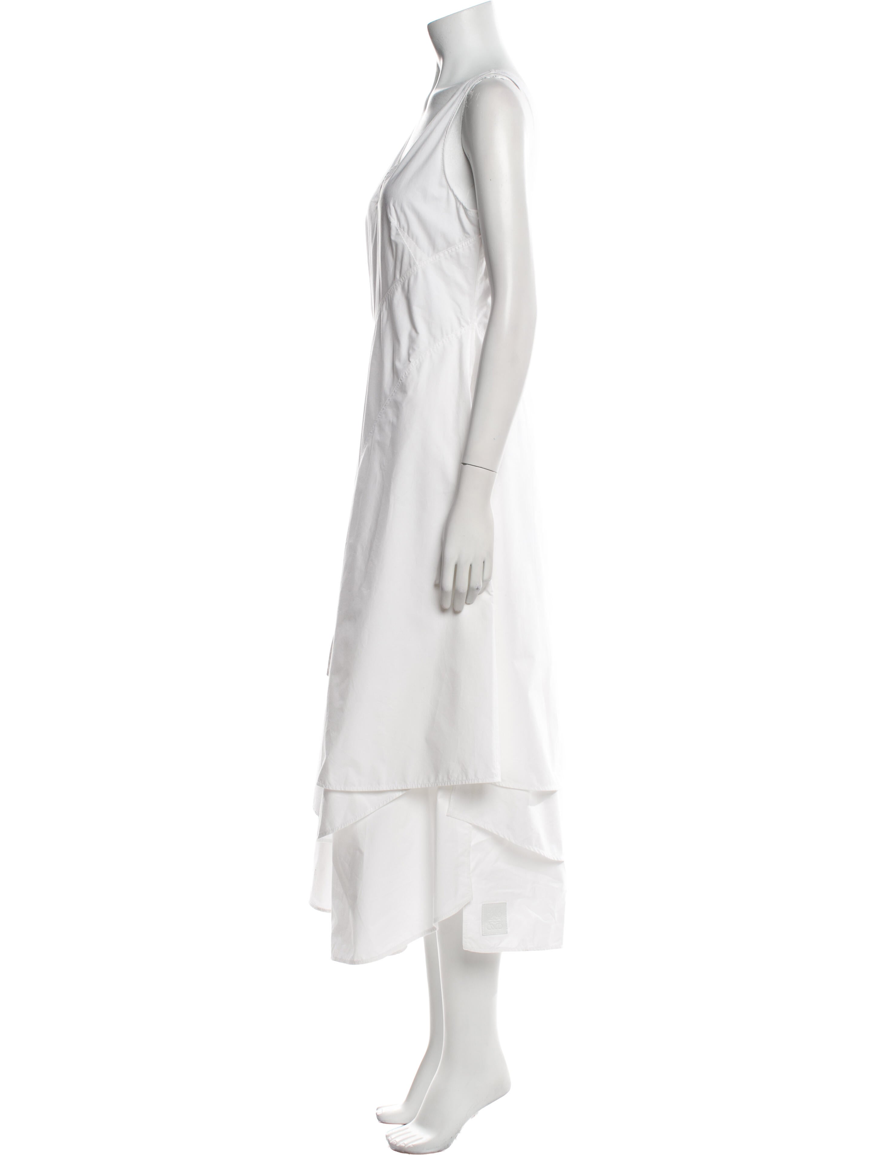 Loewe V-Neck Long Dress