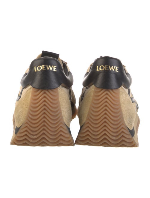 Loewe Suede Colorblock Pattern Sneakers