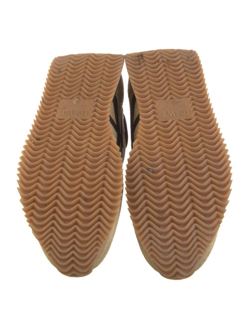 Loewe Suede Colorblock Pattern Sneakers