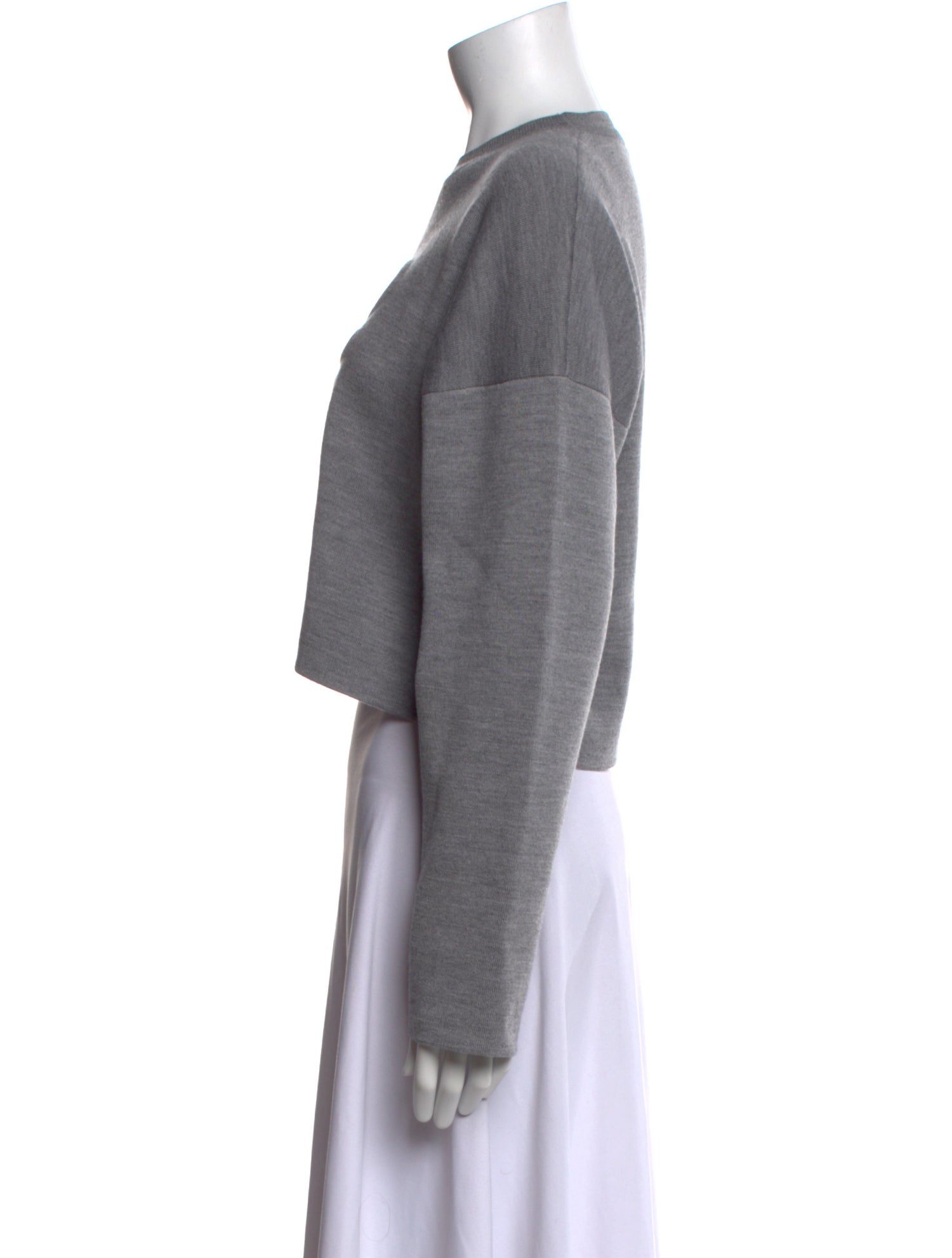 Loewe Wool Crew Neck Crop Top