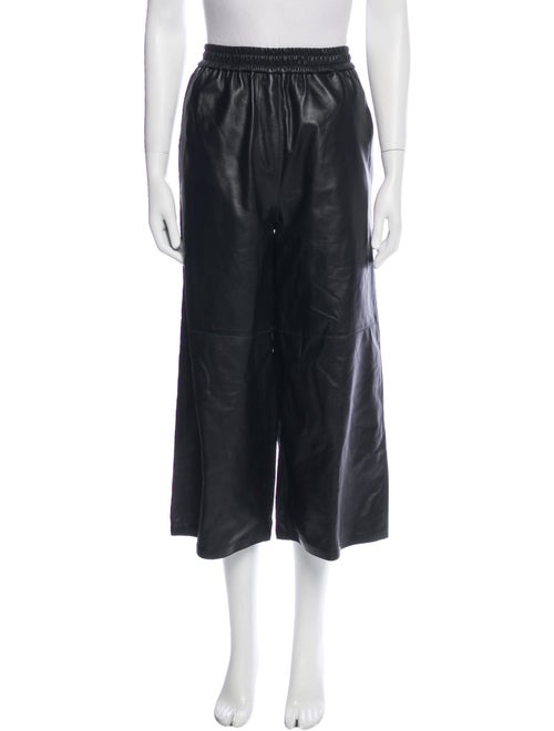 Loewe Leather Wide Leg Pants