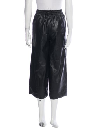 Loewe Leather Wide Leg Pants