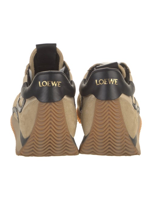 Loewe Suede Colorblock Pattern Sneakers