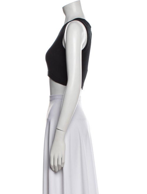 Loewe Graphic Print Scoop Neck Crop Top