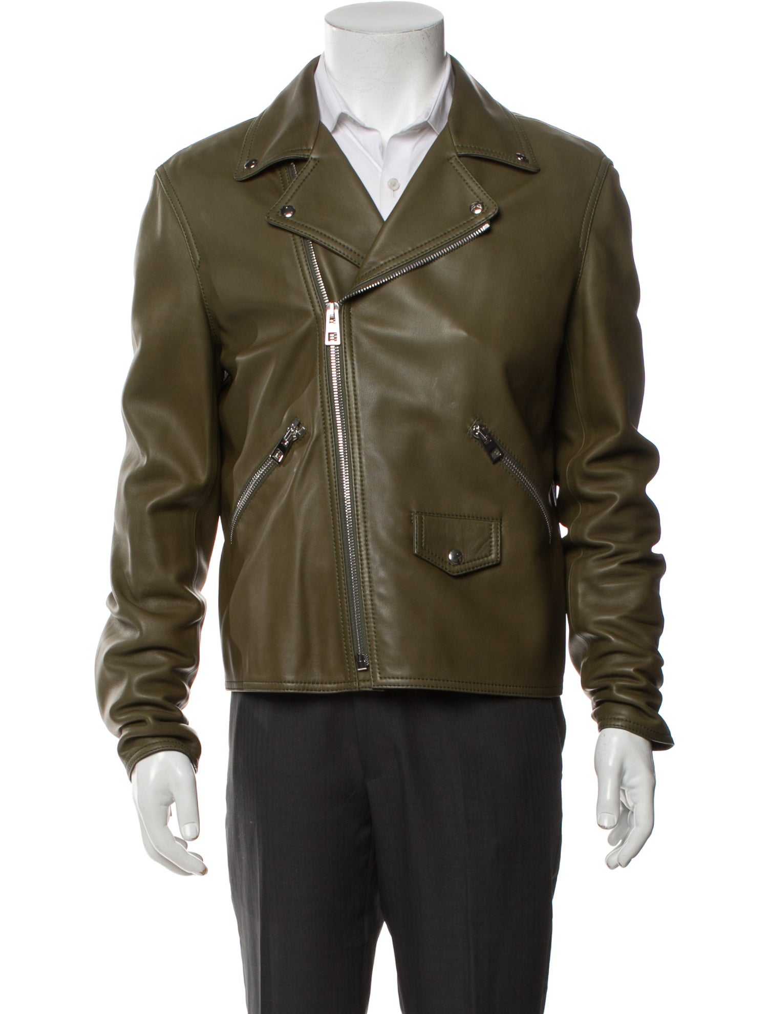 Loewe Lamb Leather Moto Jacket