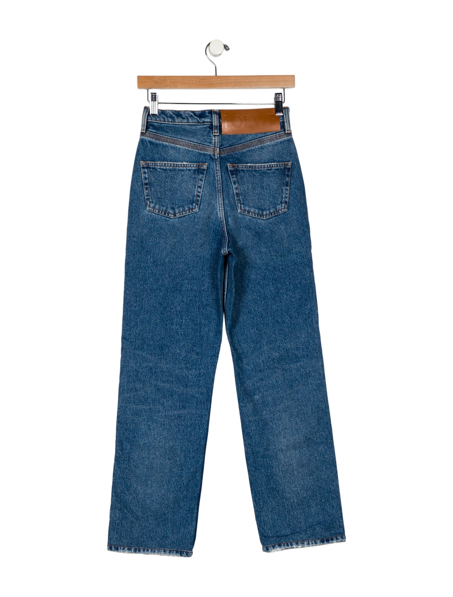 Loewe High-Rise Straight Leg Jeans