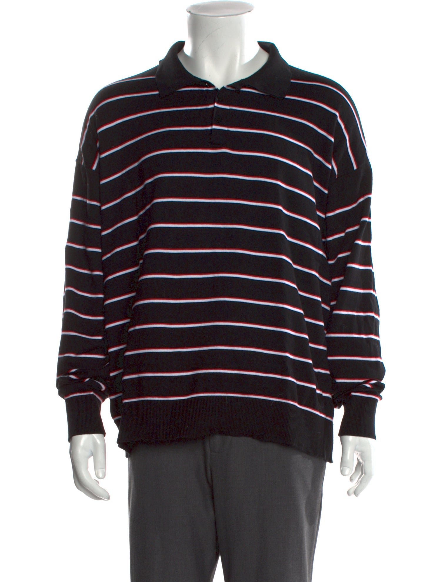 Loewe Striped Collar Polo Shirt
