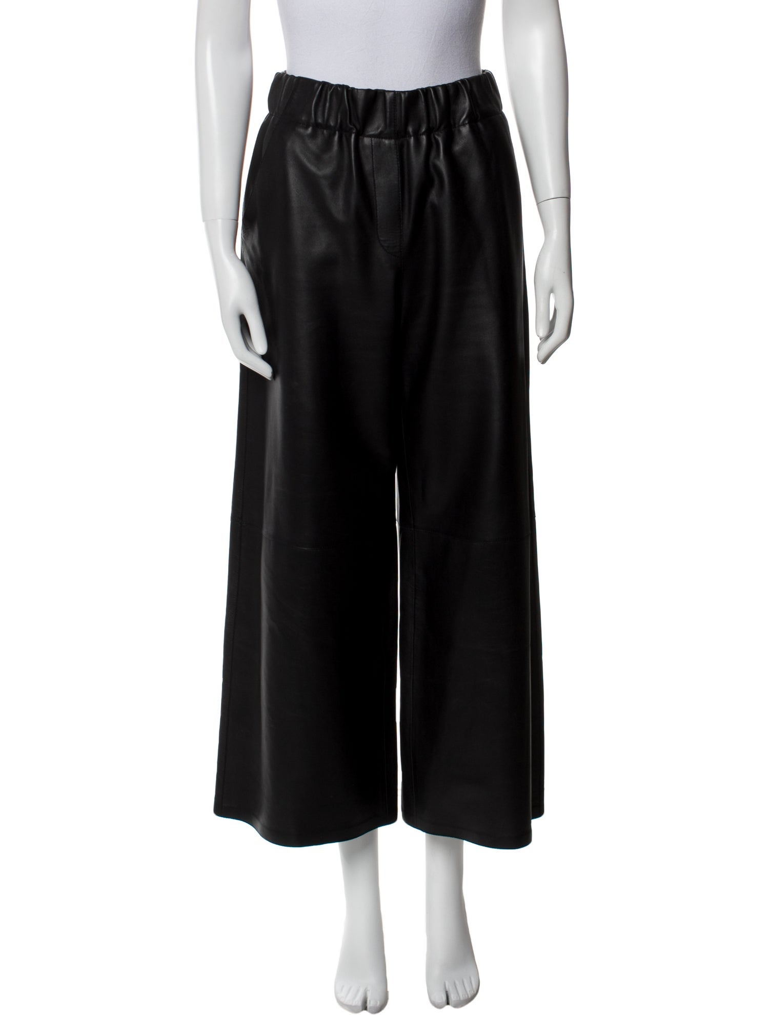 Loewe Leather Wide Leg Pants