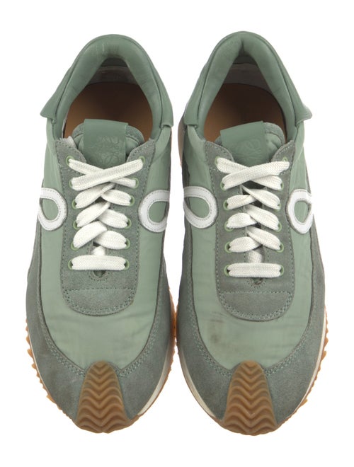 Loewe Nylon Leather Trim Embellishment Athletic Sneakers