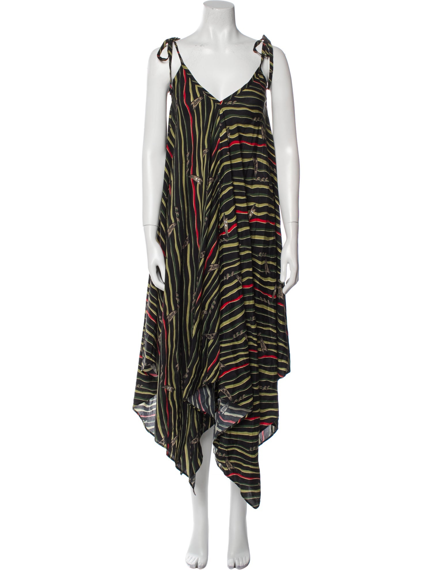 Loewe Paula's Ibiza Striped Long Dress