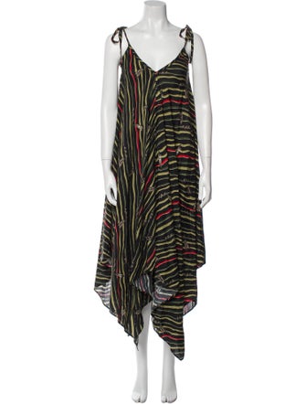 Loewe Paula's Ibiza Striped Long Dress