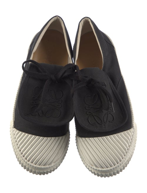Loewe Canvas Embroidered Accent Sneakers
