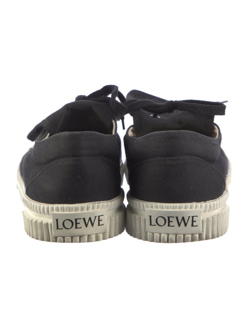 Loewe Canvas Embroidered Accent Sneakers