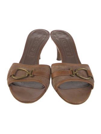 Loewe Leather Slides