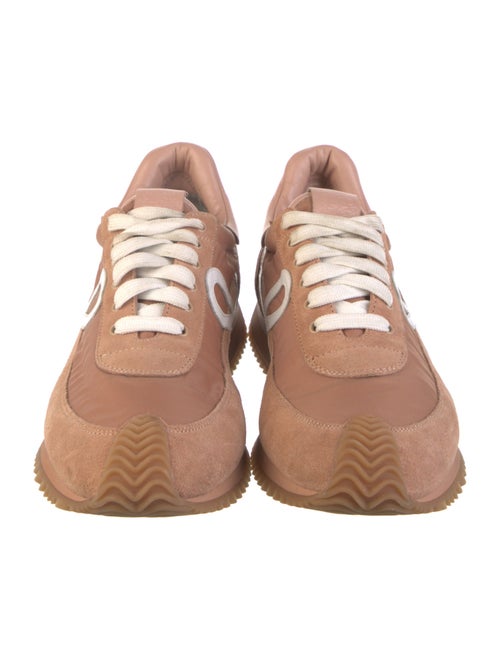 Loewe Suede Leather Trim Embellishment Sneakers