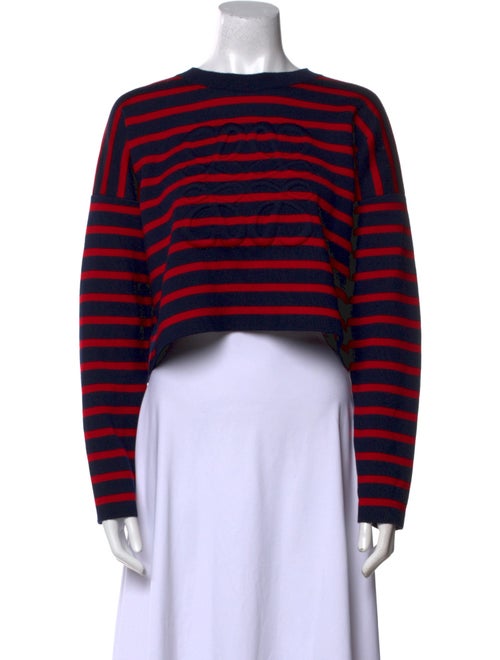 Loewe Wool Striped Crop Top