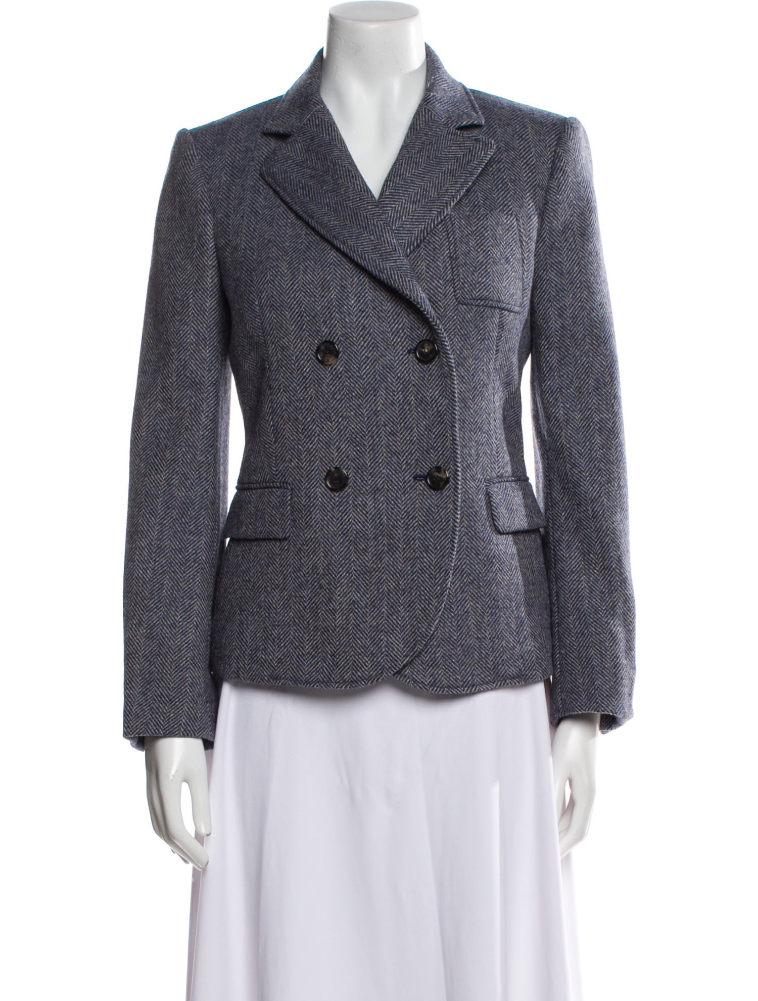 Loewe Wool Houndstooth Print Blazer